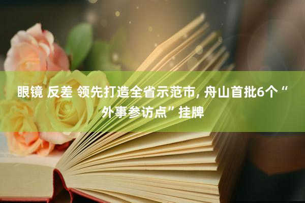 眼镜 反差 领先打造全省示范市， 舟山首批6个“外事参访点”挂牌