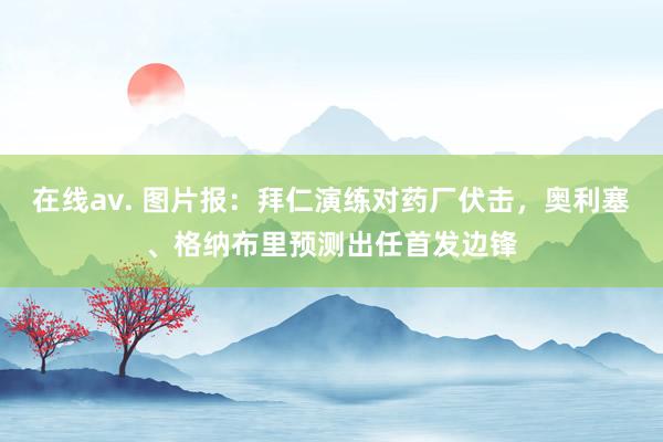 在线av. 图片报：拜仁演练对药厂伏击，奥利塞、格纳布里预测出任首发边锋