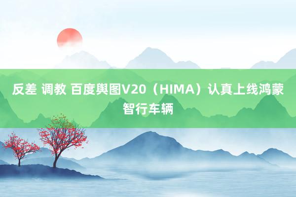 反差 调教 百度舆图V20（HIMA）认真上线鸿蒙智行车辆