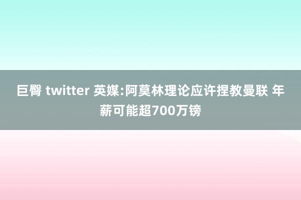 巨臀 twitter 英媒:阿莫林理论应许捏教曼联 年薪可能超700万镑