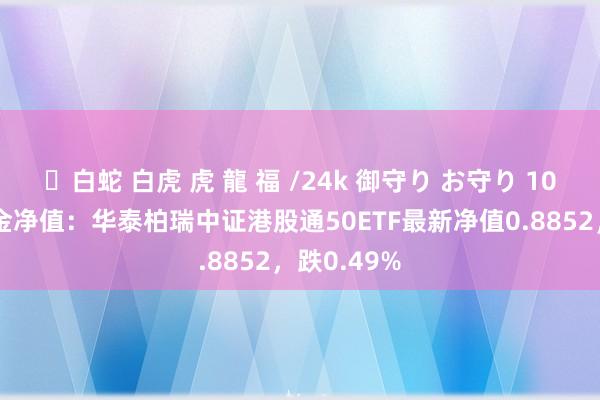 ✨白蛇 白虎 虎 龍 福 /24k 御守り お守り 10月31日基金净值：华泰柏瑞中证港股通50ETF最新净值0.8852，跌0.49%