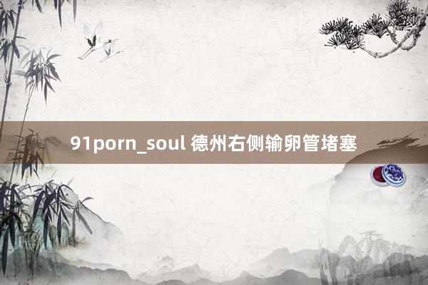 91porn_soul 德州右侧输卵管堵塞